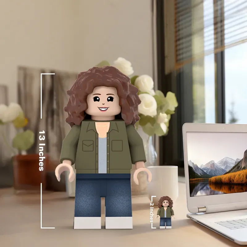 3D Print Christmas Gifts for Her Custom Giant Minifigs Personalized Photo Giant Minifigs Turn Your Photo into Minifigs-Blongser