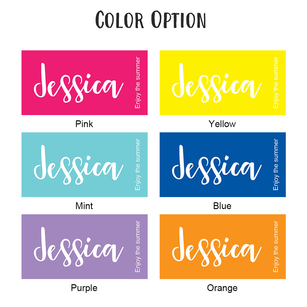 Personalized Beach Towel Custom Name Text Pool Bath Towel-Blongser