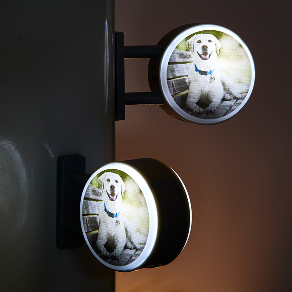Personalized Refrigerator Magnet with Light Photo Fridge Magnet Gift for Family or Friends-Blongser