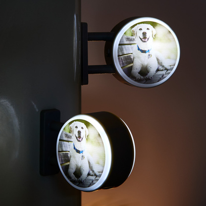 Personalized Refrigerator Magnet with Light Photo Fridge Magnet Gift for Family or Friends-Blongser