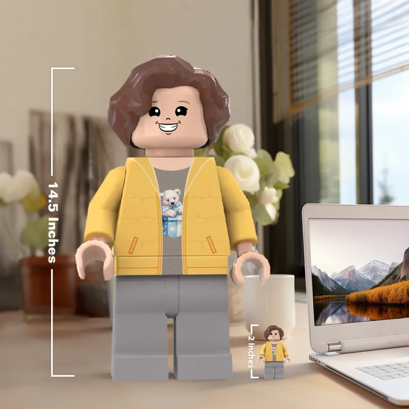3D Print Christmas Gifts for Son Custom Giant Minifigs Personalized Photo Giant Minifigs Turn Your Photo into Minifigs-Blongser