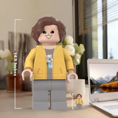 3D Print Christmas Gifts for Son Custom Giant Minifigs Personalized Photo Giant Minifigs Turn Your Photo into Minifigs-Blongser