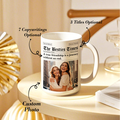 Personalized The Besties Times Mug Friendship Photo Mug Gifts for BFF-Blongser