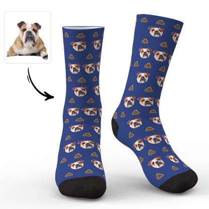 Custom Face Socks Personalized Dog Photo Socks-Blongser