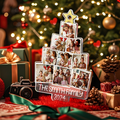 Personalized Photo Christmas Tree Ornament Custom Ornament Christmas Gift for Family-Blongser