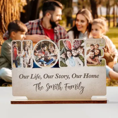 Personalized Home Wooden Plaque Custom Photo Home Sign Home Decoration Gift-Blongser