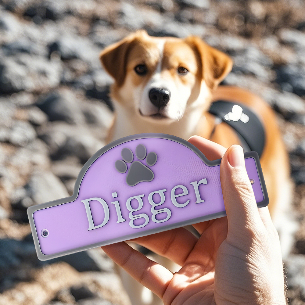Personalized 3D PLA Dog Cat Door Sign-Blongser