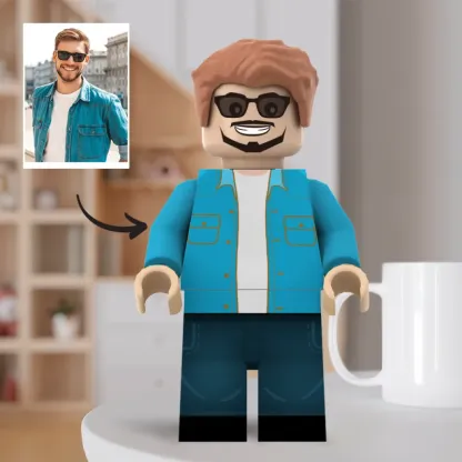 3D Print Gifts for Him Custom Giant Minifig Create Your Own Giant Minifigs Turn Your Photo into Giant Minifigs-Blongser