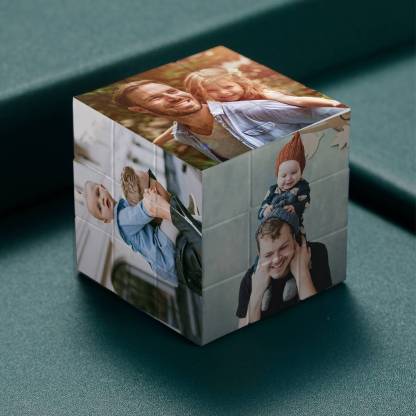 Personalised Magic Cube Picture Cube Gift For Dad-Blongser