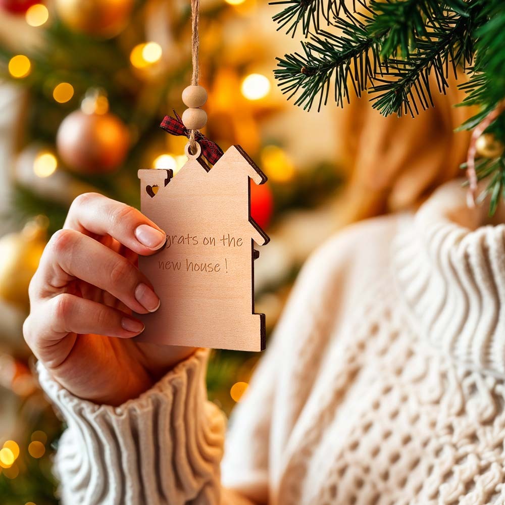 Personalized New Home Ornament First Home Christmas Ornament for Housewarming Gifts-Blongser