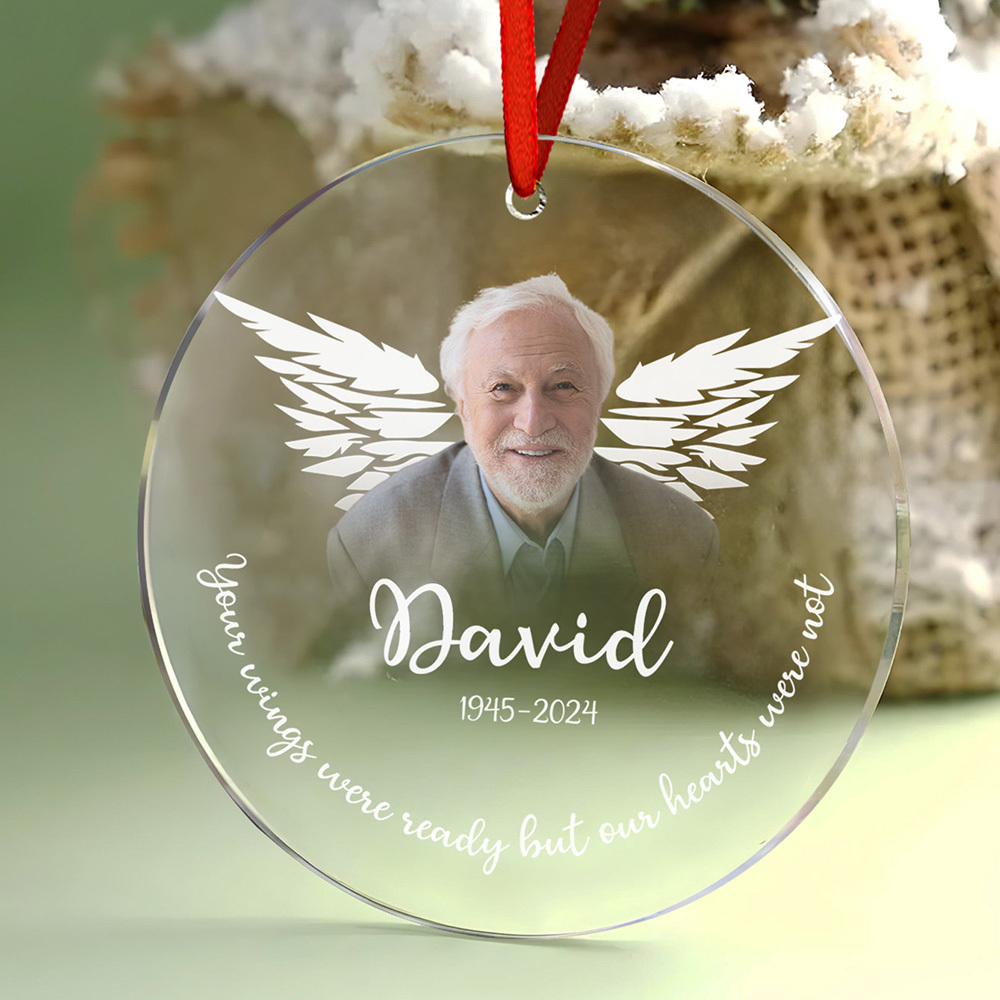 Personalized Memorial Photo Christmas Ornament Christmas Gifts for Family-Blongser