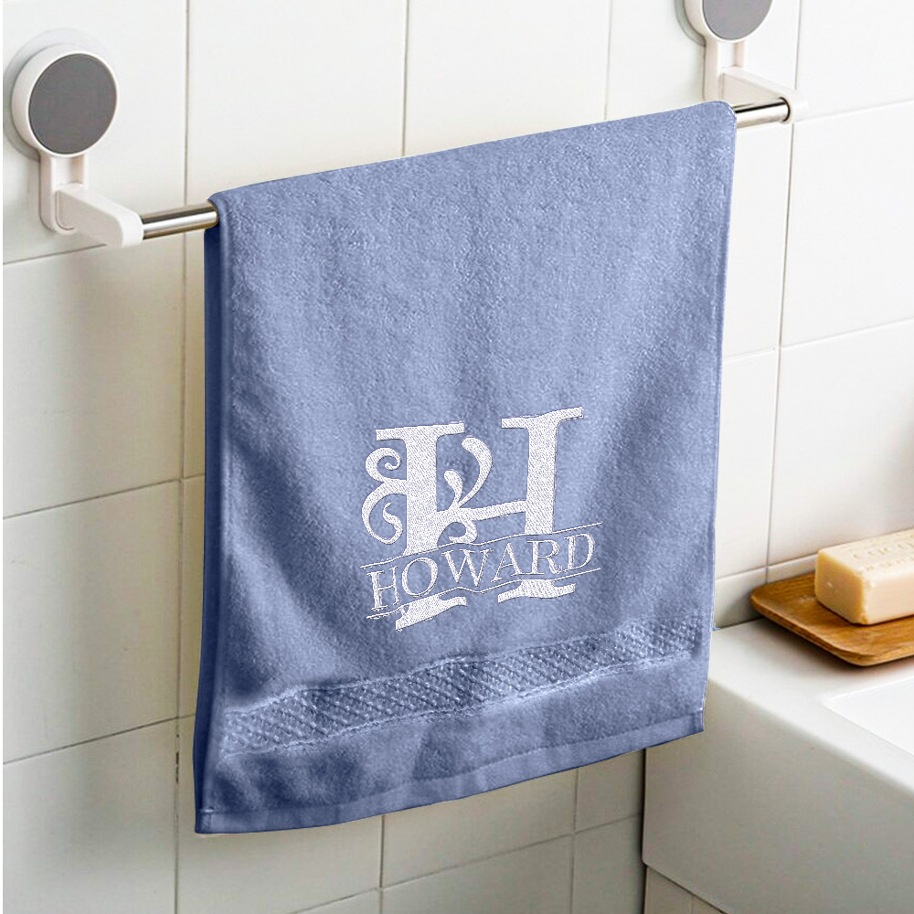 Custom Embroidered Towels Personalized Monogrammed and Name Towel-Blongser