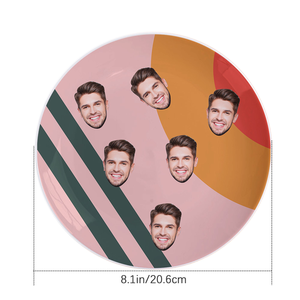 Personalized Dinner Plates Gifts Custom Face Ceramic Dishes-Blongser