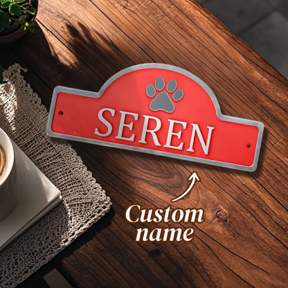Personalized 3D PLA Dog Cat Door Sign-Blongser