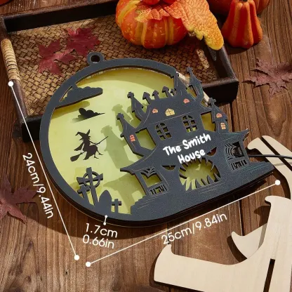 Custom Halloween Light with Name Halloween Home Decor Night Lamp for Halloween Gift-Blongser