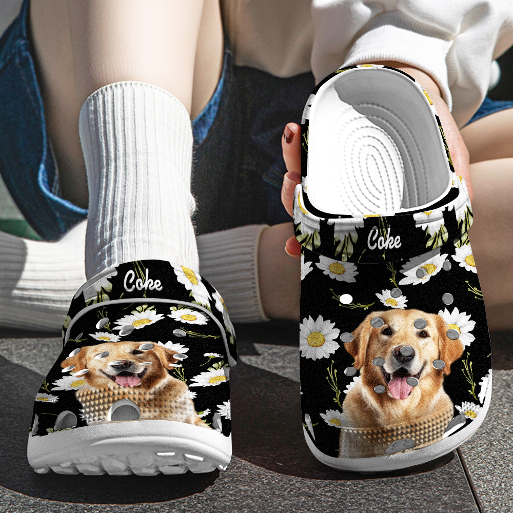 Personalized Pet Portrait Clog Funny Clogs Slipper Birthday Gift for Pet Lover-Blongser