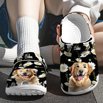 Personalized Pet Portrait Clog Funny Clogs Slipper Birthday Gift for Pet Lover-Blongser