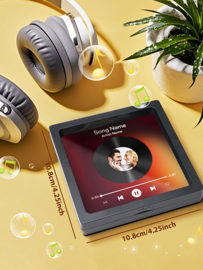 Custom Photo Vinyl Record Music Fridge Magnet for Special Memories-Blongser