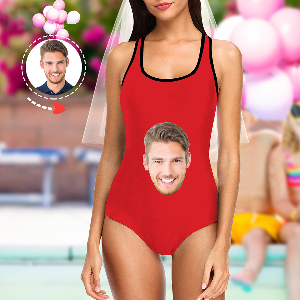 Custom Face Swimsuit Ladies One Piece Swimwear-Blongser