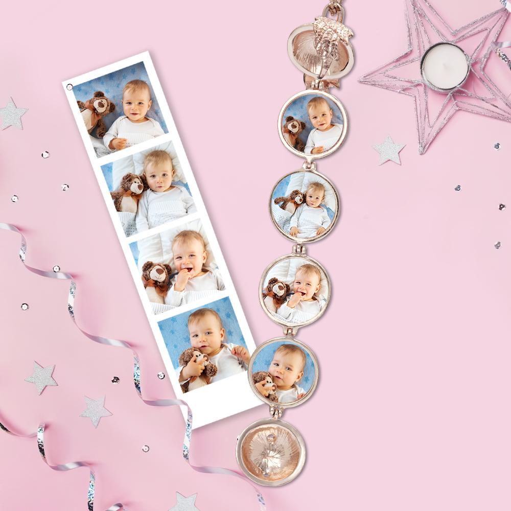 Personalized Angel Wings Expanding Photo Ball Locket Necklace-Blongser