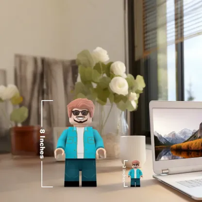 3D Print Gifts for Him Custom Giant Minifig Create Your Own Giant Minifigs Turn Your Photo into Giant Minifigs-Blongser