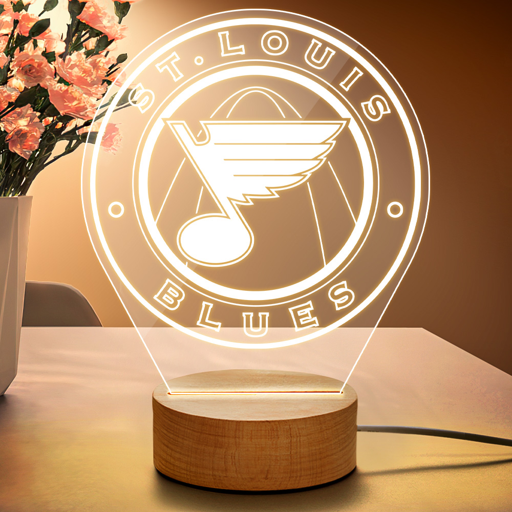 Personalized Acrylic Lamp Seven Colors Changing Night Light with Logo-Blongser
