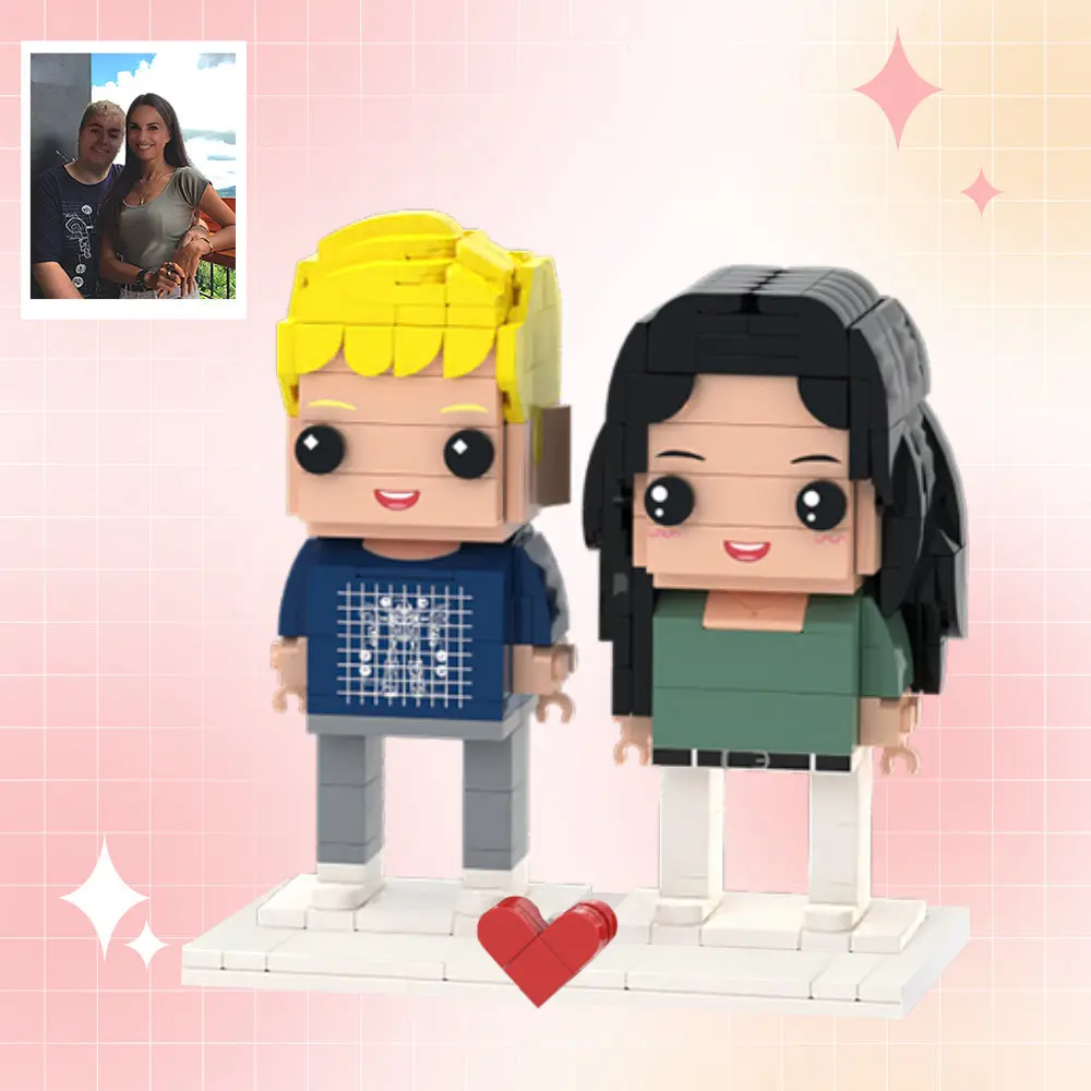 Customizable Fully Body 2 People Custom Brick Figures Beautiful Scenery Brick Me Figures-Blongser