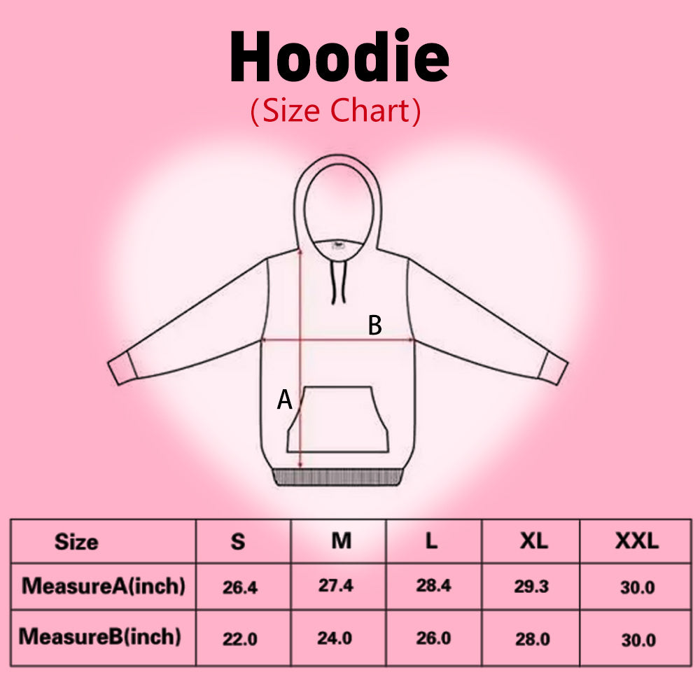 Unisex Custom Face Red Heart Lips Hoodie-Blongser