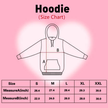 Unisex Custom Face Red Heart Lips Hoodie-Blongser