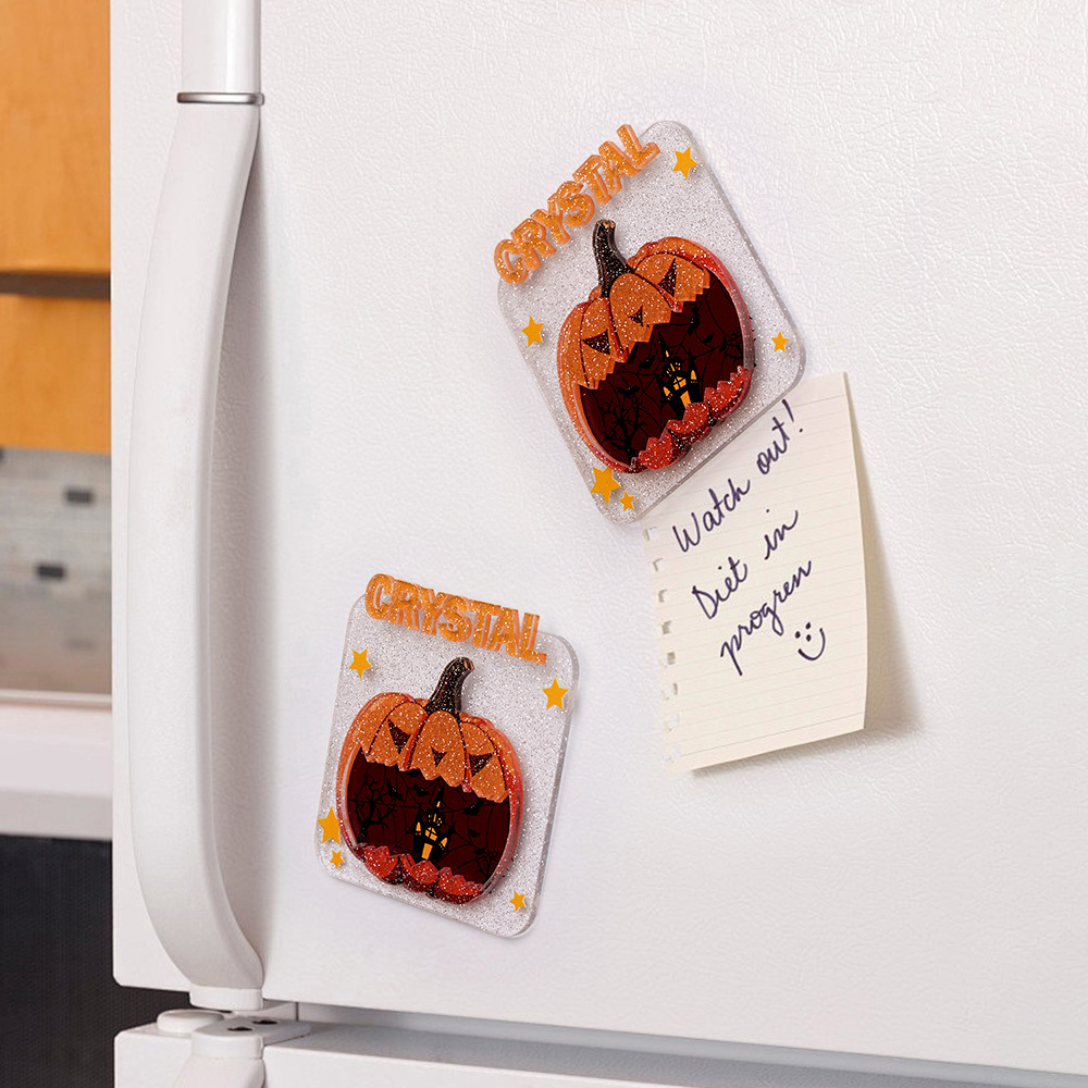 Custom Halloween Fridge Magnet with Name Refrigerator Magnet Home Decoration for Halloween Gift-Blongser