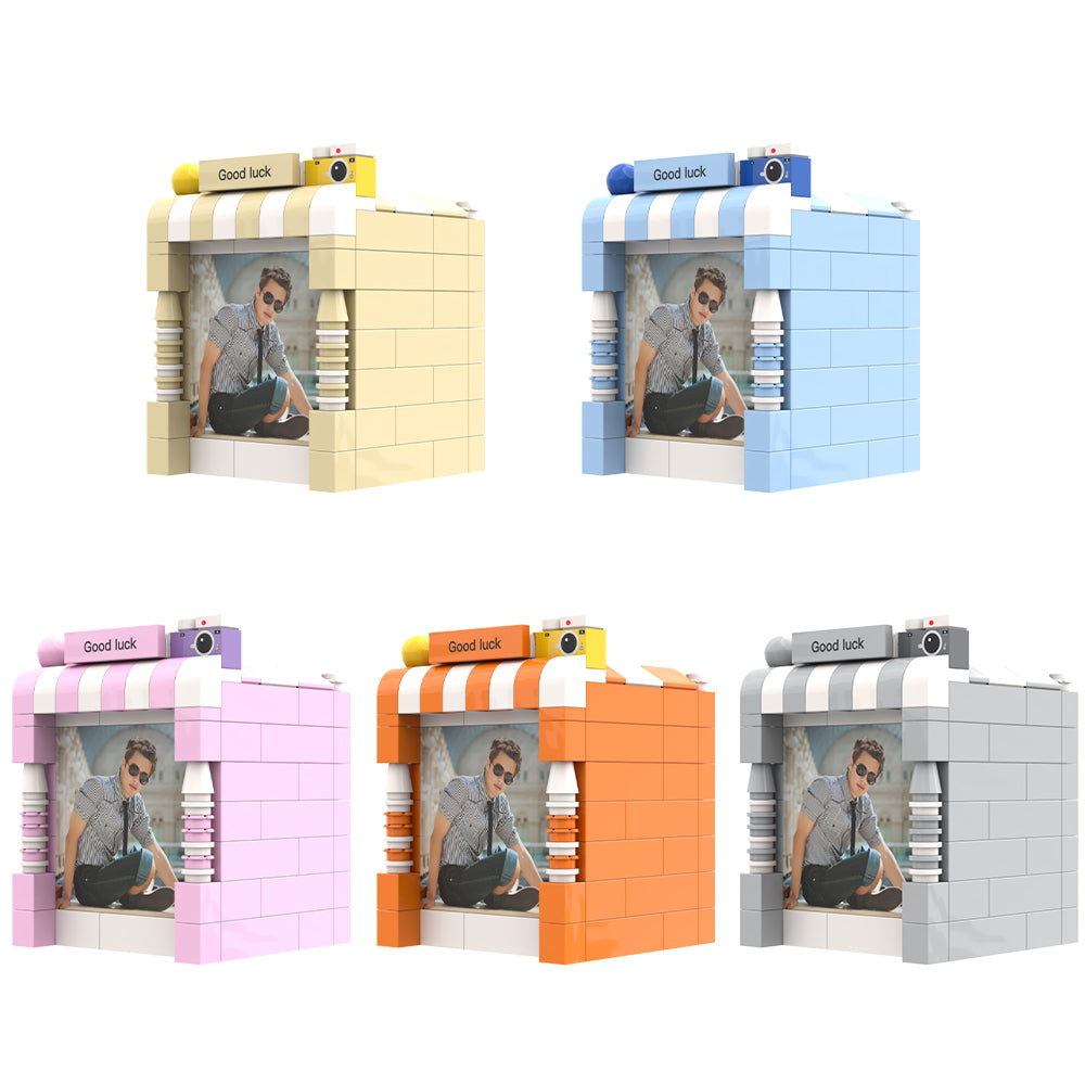 Custom Brick Figures Pen Holder Personalized Brick Figures and Pen Holder Custom Photo & Name Pen Holder-Blongser