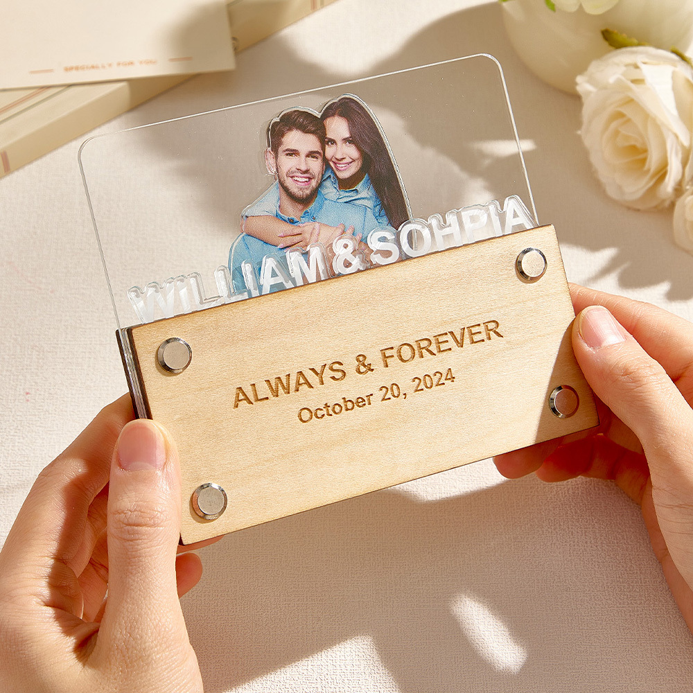 Personalized Photo Plaque Couple Plaque Home Decor Gift for Lover-Blongser