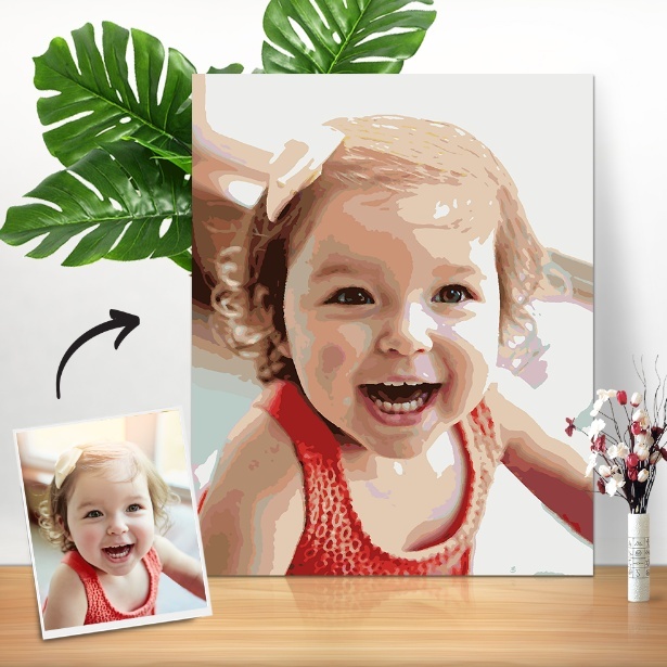 Custom Photo Paint By Number Digital Art Painting Frameless 50*60cm-Blongser