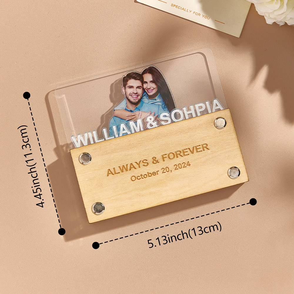 Personalized Photo Plaque Couple Plaque Home Decor Gift for Lover-Blongser