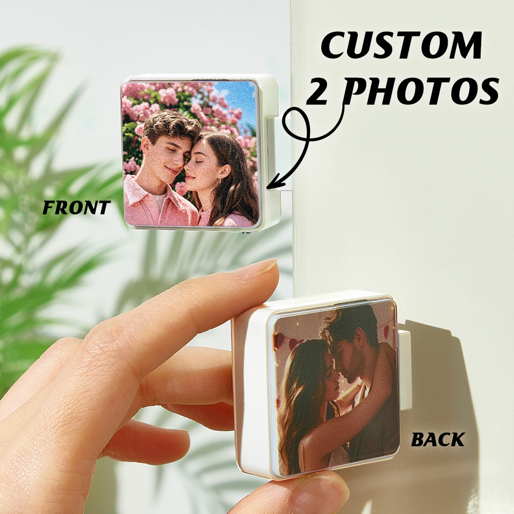 Personalized Refrigerator Magnet with Light Photo Fridge Magnet Gift for Family or Friends-Blongser