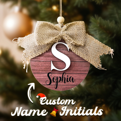 Personalized Family Name Christmas Ornament Monogram Ornament for Christmas Gift-Blongser