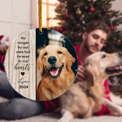 Personalized Pet Christmas Ornament with Photo Christmas Tree Decoration for Pet Memorial Gift-Blongser