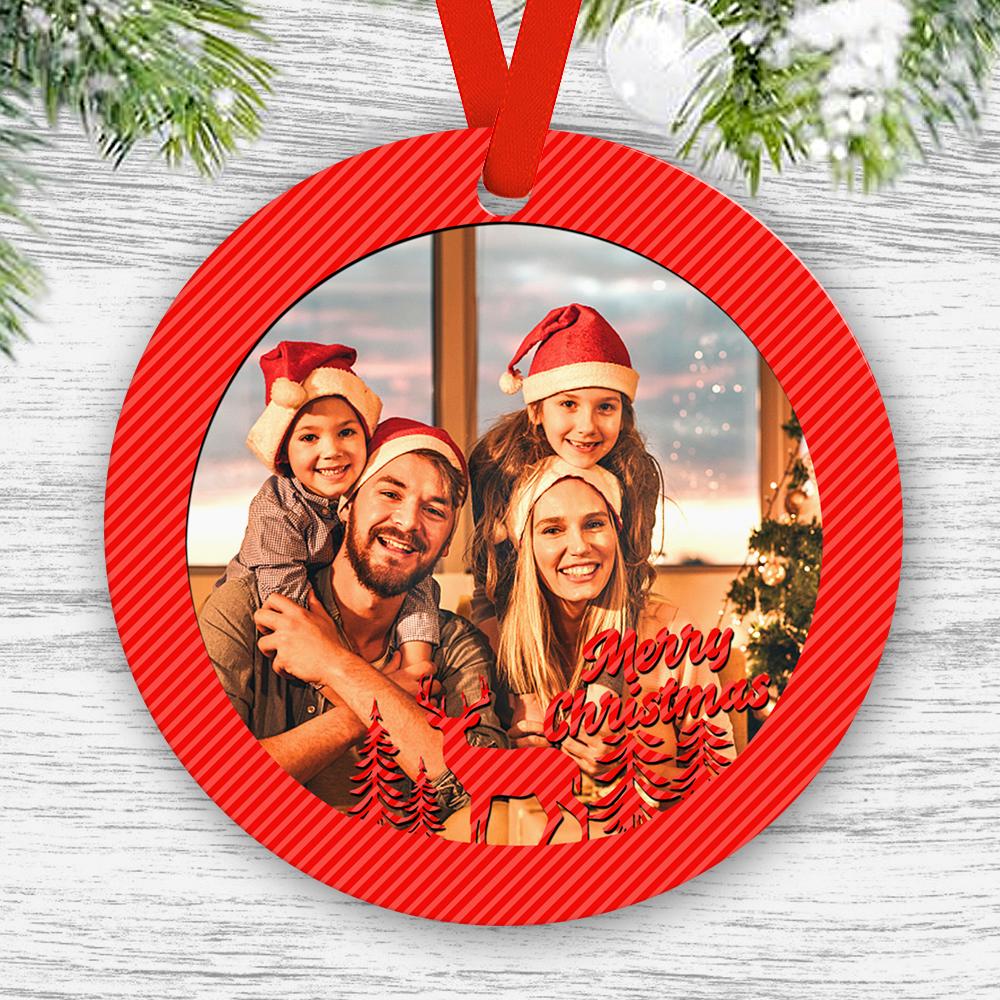 Custom Merry Christmas Ornaments with Picture-Blongser