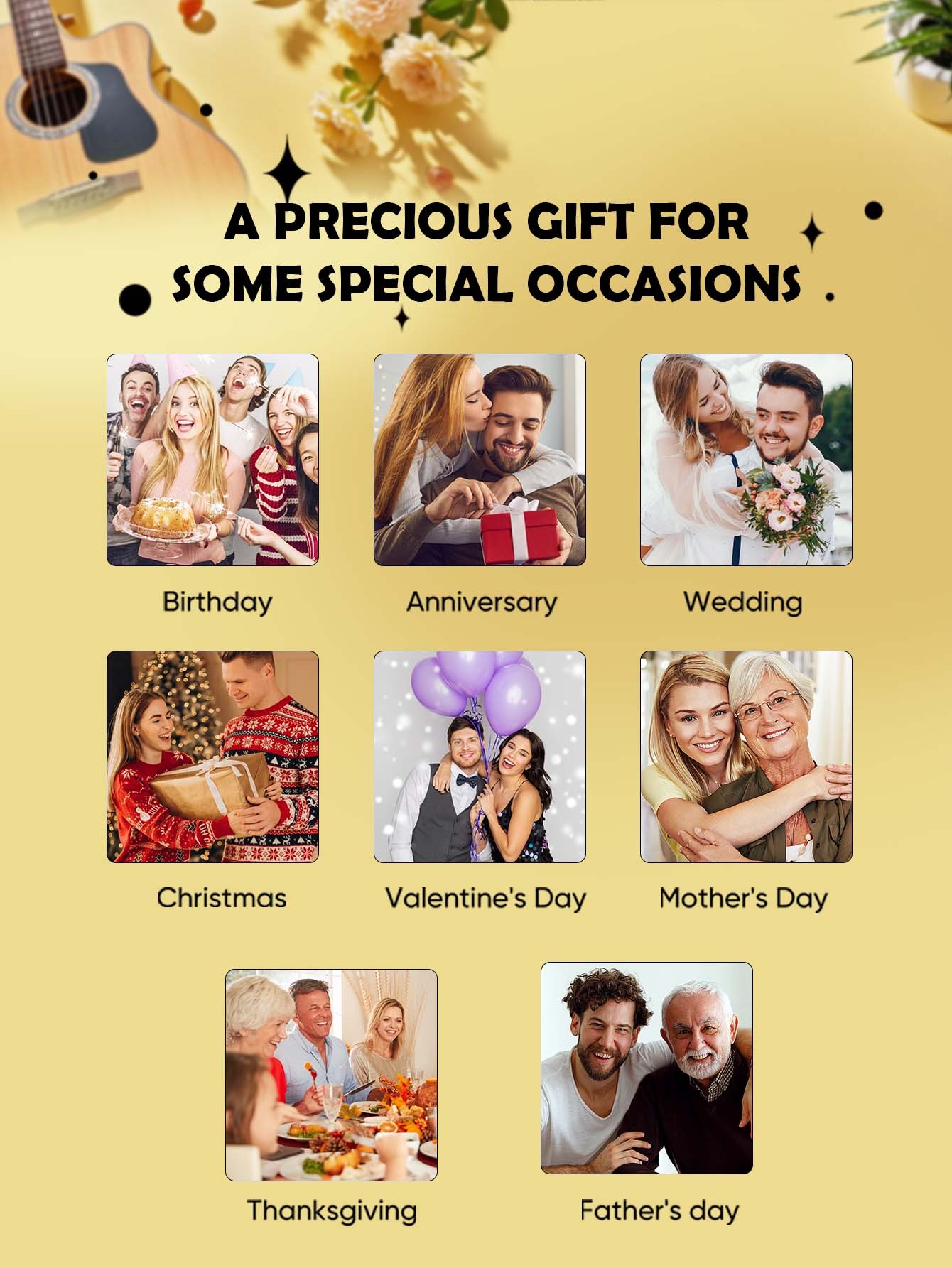 Personalized Photo Music Fridge Magnet for Unique Home Decor-Blongser