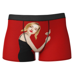 Custom Love Hug Boxer Shorts Personalized Boxers Briefs with Picture-Blongser