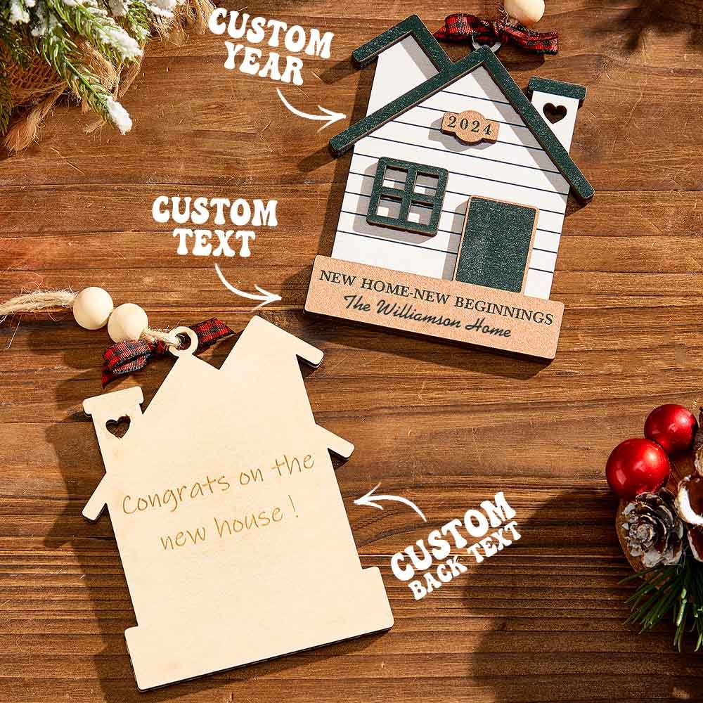 Personalized New Home Ornament First Home Christmas Ornament for Housewarming Gifts-Blongser