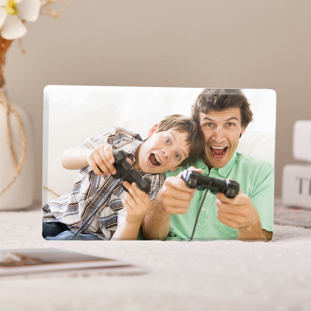 Custom Acrylic Block Photo Frame Desktop Picture Frame Plaque-Blongser