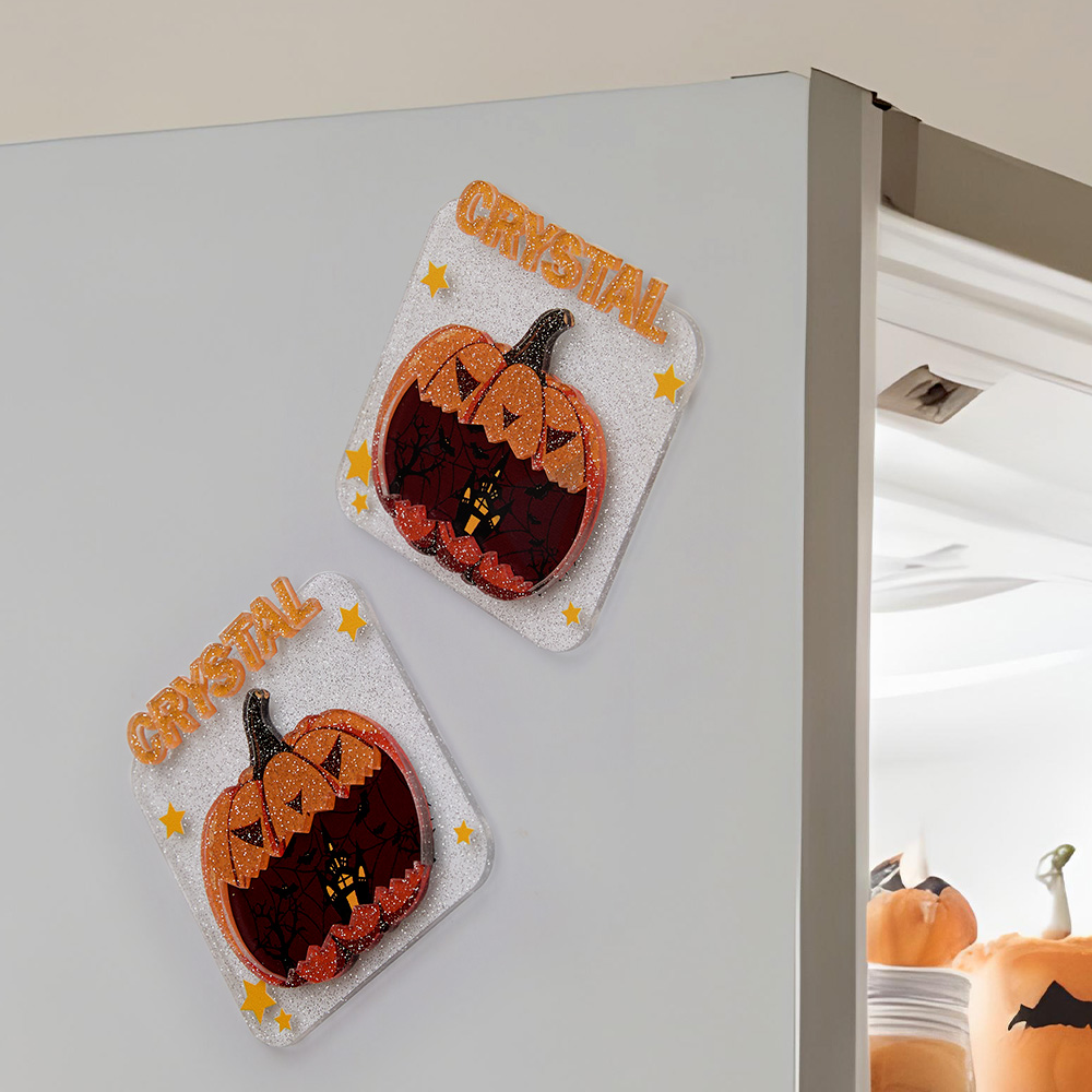Custom Halloween Fridge Magnet with Name Refrigerator Magnet Home Decoration for Halloween Gift-Blongser