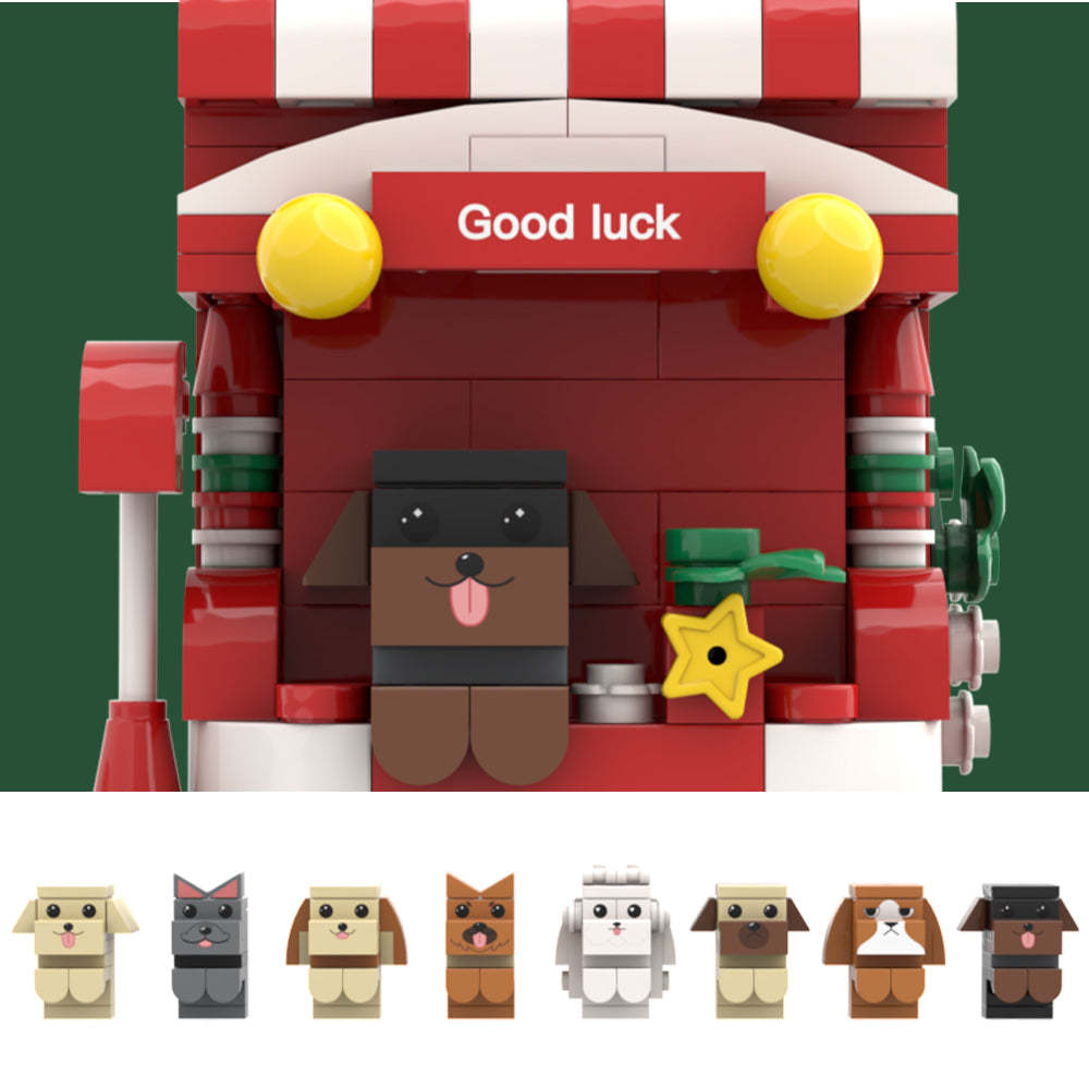 Christmas Gifts Custom Brick Figures Pen Holder Personalized Brick Figures and Pen Holder Pet Pen Holder-Blongser