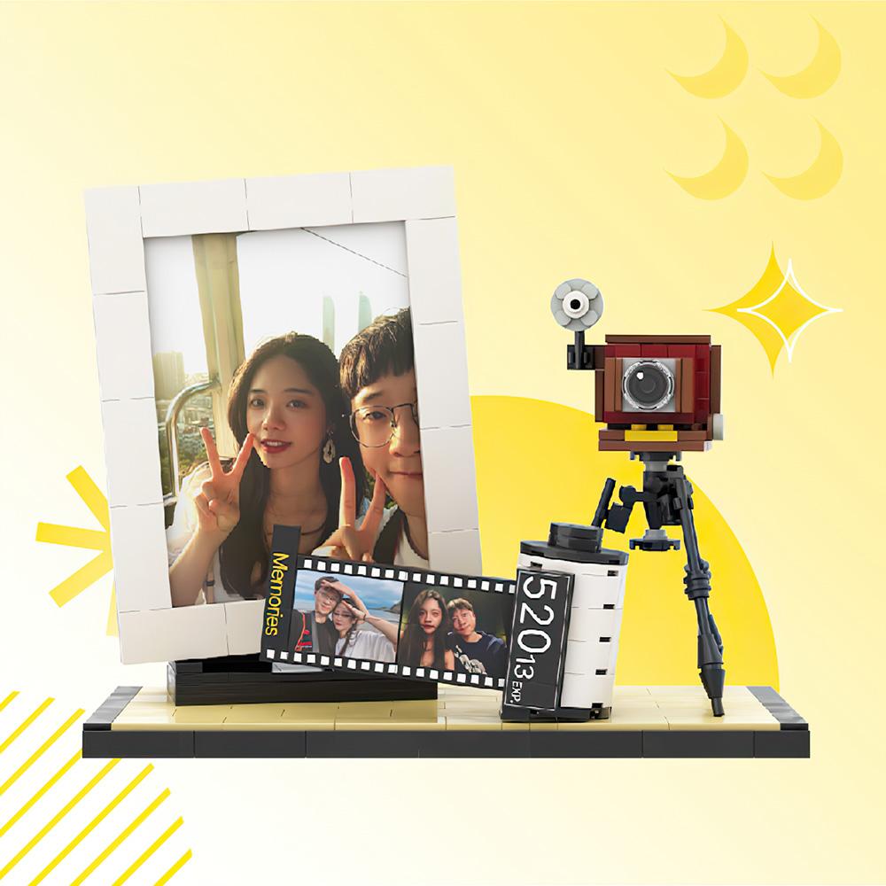 Customized Photo Building Brick Photo Frame Film Puzzle Toy Couple Gift Decoration Home-Blongser