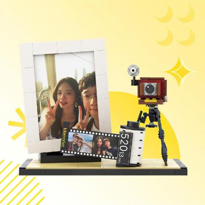 Customized Photo Building Brick Photo Frame Film Puzzle Toy Couple Gift Decoration Home-Blongser