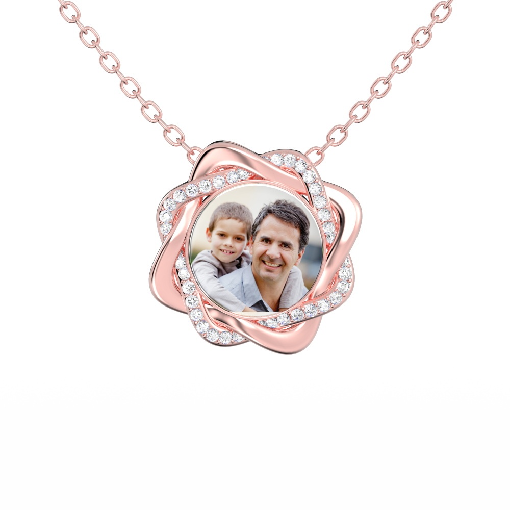 Custom Memory Necklace With Photo Romantic Gifts For Her-Blongser