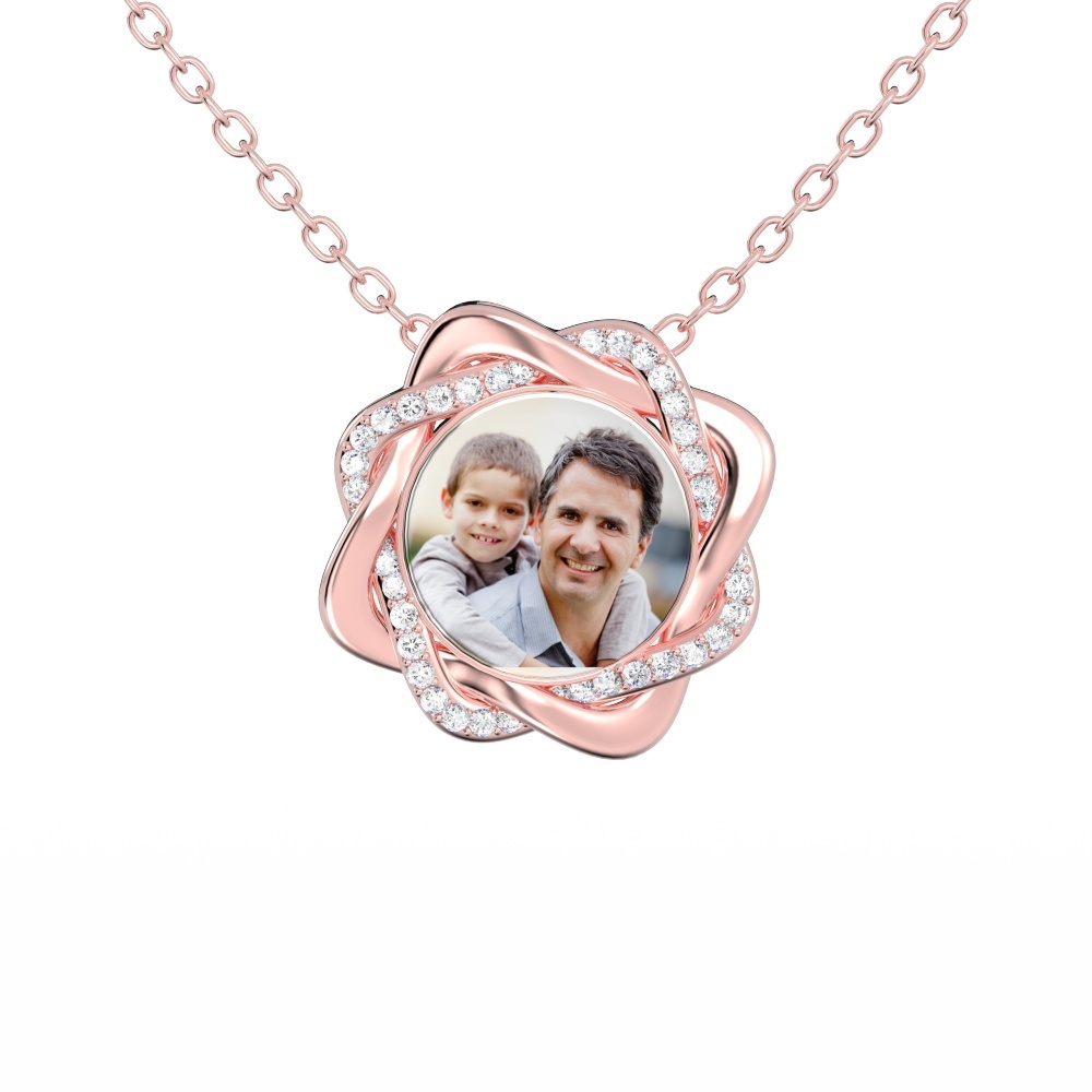 Custom Memory Necklace With Photo Romantic Gifts For Her-Blongser