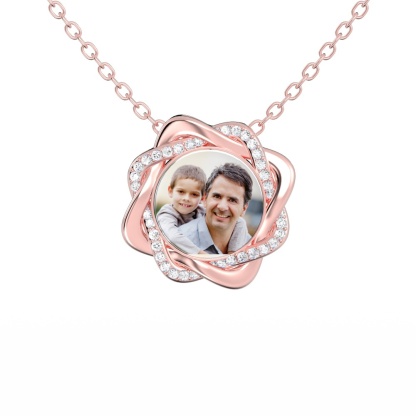 Custom Memory Necklace With Photo Romantic Gifts For Her-Blongser