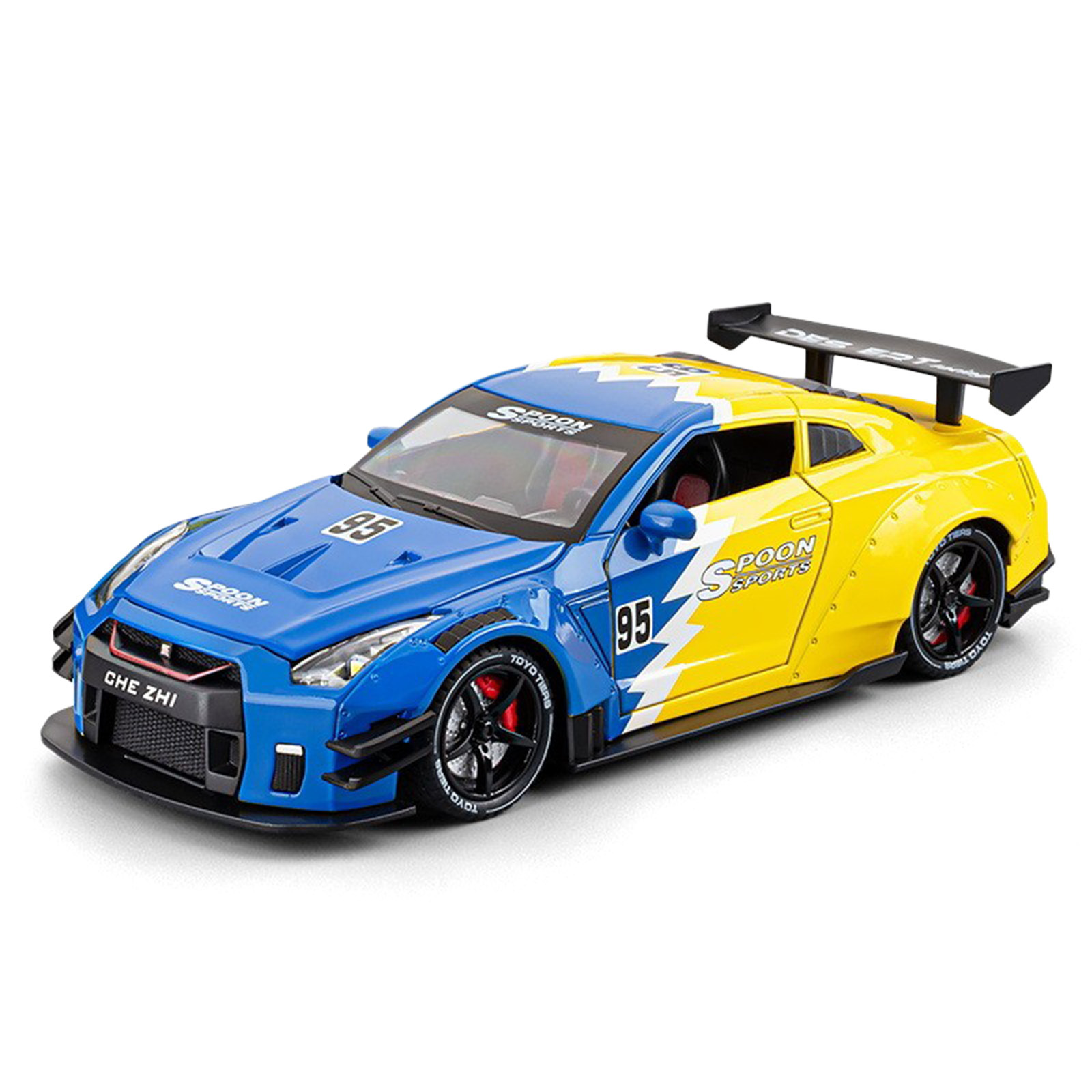 TANKCANVAS-Die-casting model car 1:24 Nissan God of War GTR simulation alloy static model